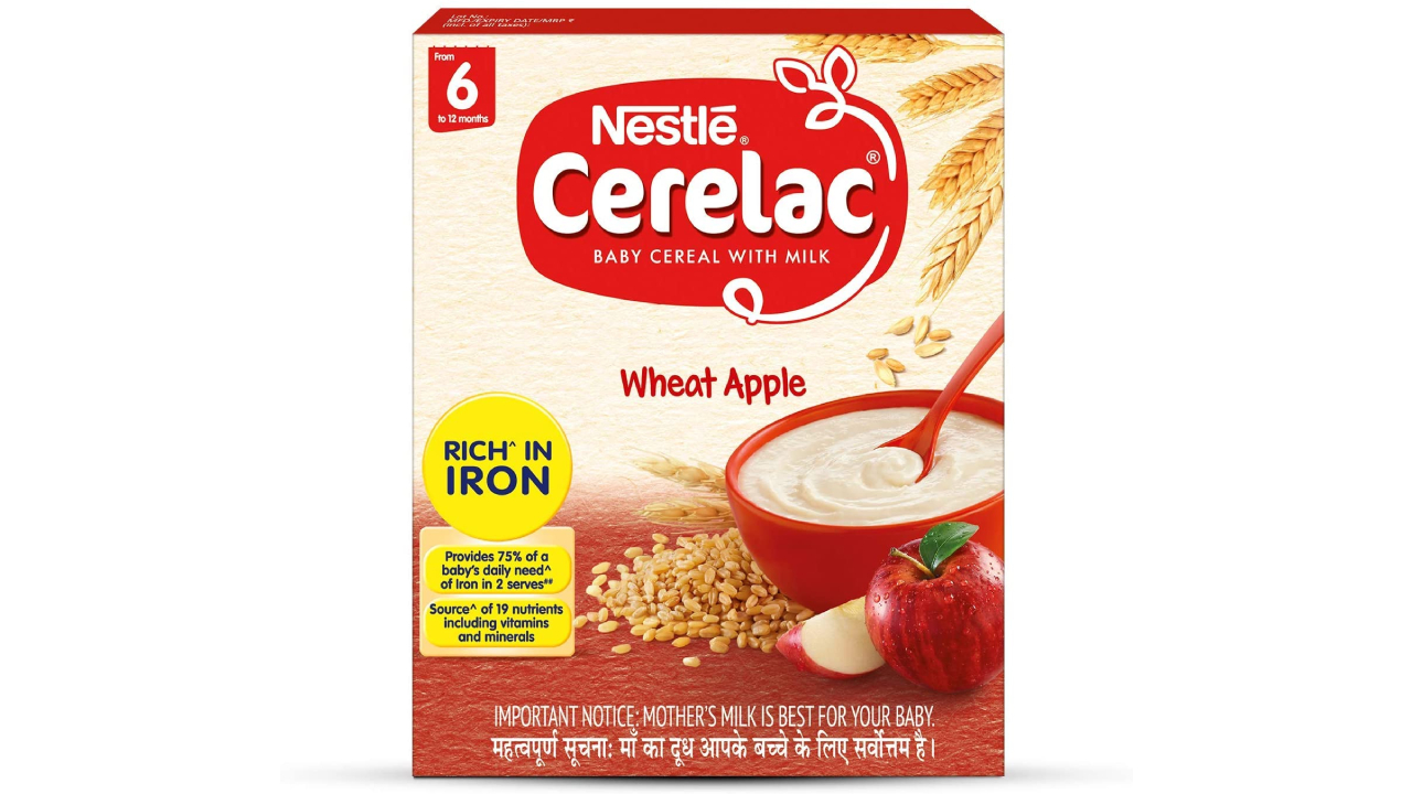 Nestle CERELAC Baby Cereal with Milk, Wheat Apple – From 6 Months