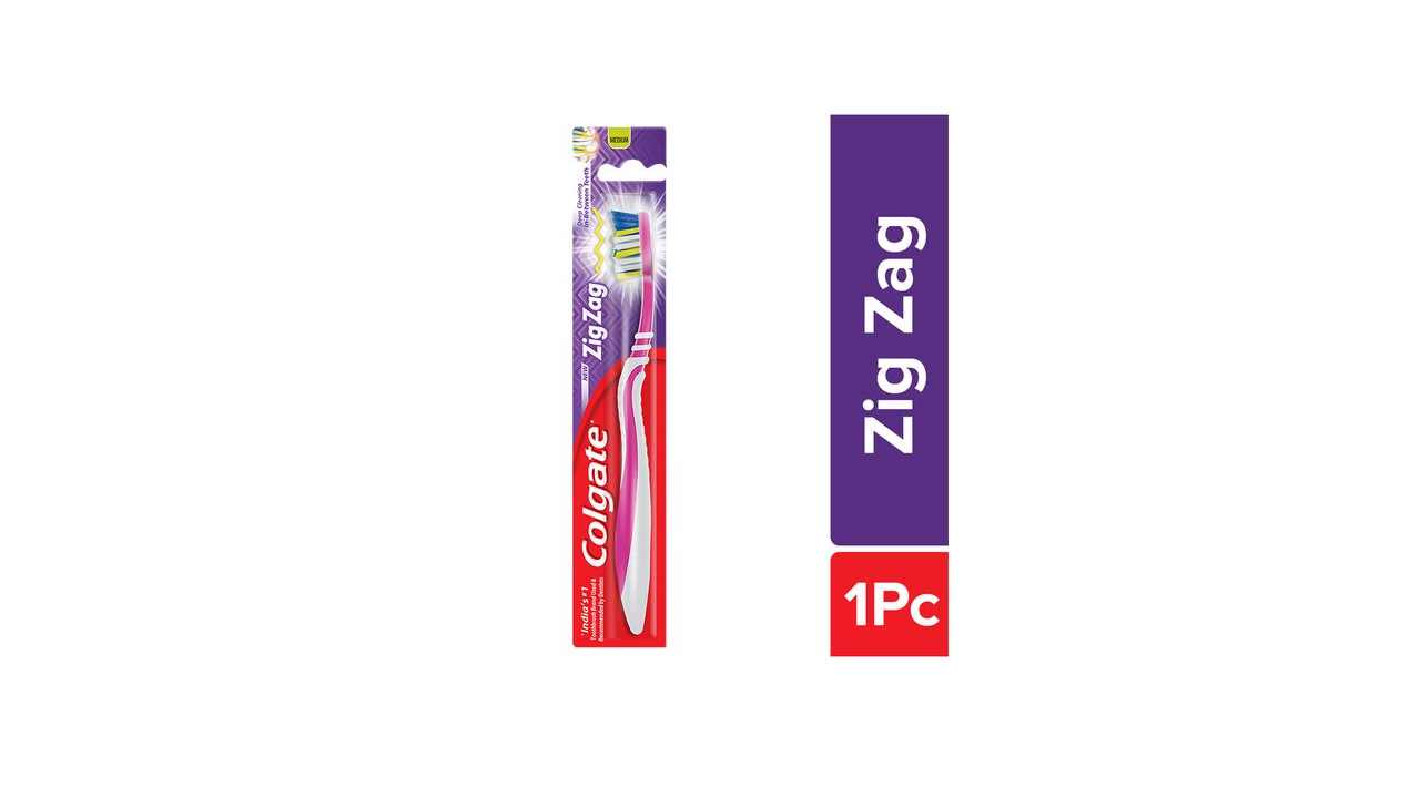 Colgate Zigzag Toothbrush ( Colors May Vary )