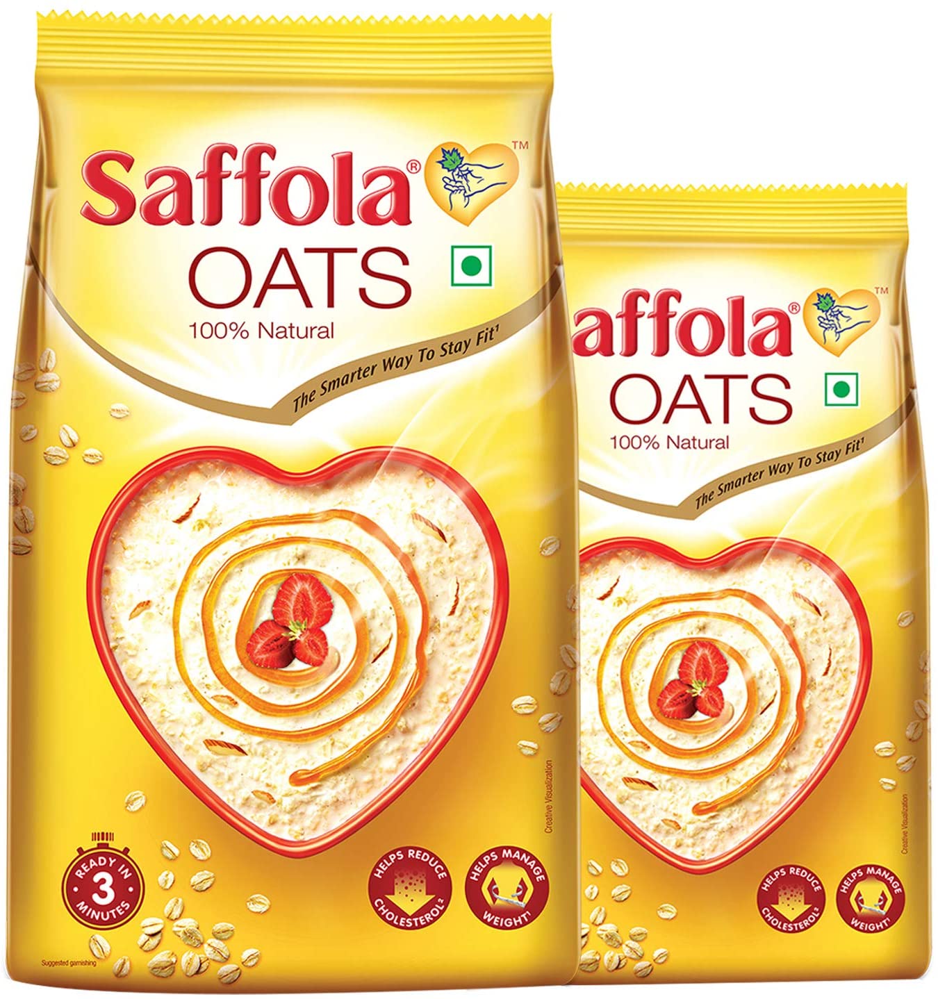 Saffola Oats, 1 kg with Free Saffola Oats 400 gm